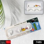 3 Pin Plastic Cloth hanger, Wall Door Hooks Rail for Hanging Clothes. - Image 2