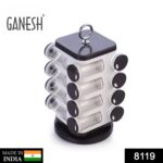 Ganesh Multipurpose Revolving Spice Rack With 16 Pcs Dispenser each 100 ml Plastic - With Dupatta by Nari Haat, India...