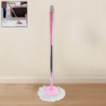 Stainless Steel 360° Rotating Mop with Microfiber Head & Adjustable Rod - Front View by Nari Haat, Indian ethnic wea...