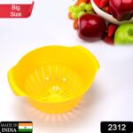 Plastic Fruits Vegetable Noodles Pasta Washing Bowl & Strainer - With Dupatta by Nari Haat, Indian ethnic wear, women...