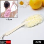 Loofah Back Scrubber with Long Handle for Shower & Bath Cleaning - Image 2