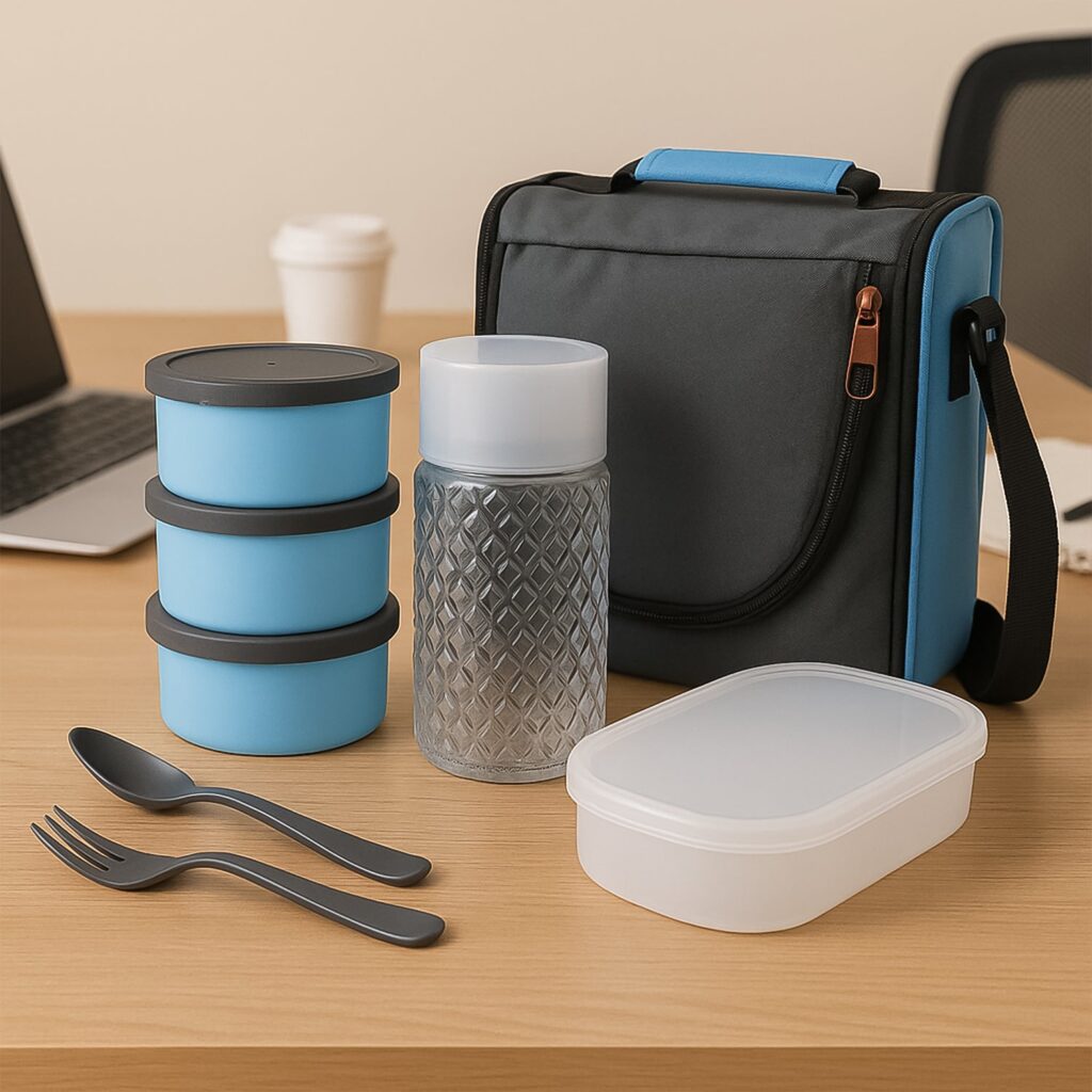 All-in-One Lunch Box with Fabric Bag