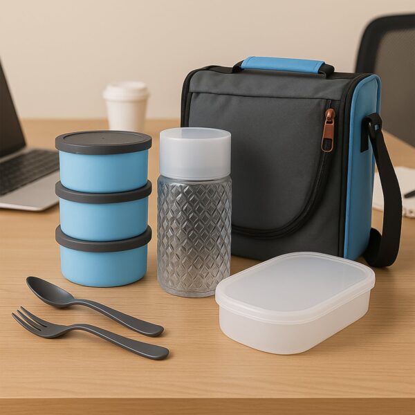 All-in-One Lunch Box with Fabric Bag