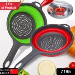 Foldable Silicone Colander for Fruit & Veggies - Image 2