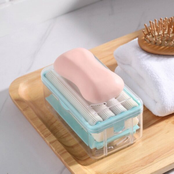 Portable 2-in-1 Soap Dish Dispenser