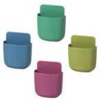 Wall Mounted Storage Case with Mobile Phone Charging Holder - Sleeve Design by Nari Haat, Indian ethnic wear, women c...