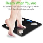 Bluetooth Body Fat Scale Digital Smart Body Weight Scale iOS and Android App to Manage Body Weight, Body Fat, Water, ...