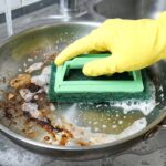 Tile cleaning multipurpose scrubber Brush with handle - Back View by Nari Haat, Indian ethnic wear, women clothing, d...