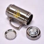 DOUBLE STAINLESS STEEL MUG BOTTLE FOR TRAVEL, HOME, OFFICE, SCHOOL 400ML, Tumbler - Closeup Embroidery by Nari Haat, ...