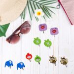 Set of 10 strong adhesive wall hooks for home and office