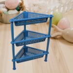 Triangle 3-Tier Plastic Storage Rack for Kitchen, Bathroom & Office - Sleeve Design by Nari Haat, Indian ethnic wear,...