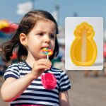 Pineapple Shape sicle Molds - Silicone Ice Candy Cream Mould, DIY Ice Kitchen tool - With Dupatta by Nari Haat, India...