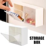 4037Adhesive Wall Mounted Flip Storage Box Holder Small Object Storage Case ( 1 pcs ) - Image 3