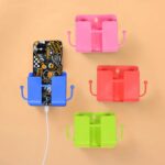 Wall Mounted Remote Storage Box with Side Hooks (4 Pcs Set) - Sleeve Design by Nari Haat, Indian ethnic wear, women c...