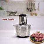 Stainless Steel Electric Meat Grinders with Bowl Heavy (3L) - Sleeve Design by Nari Haat, Indian ethnic wear, women c...