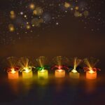 Pack of 12 Mini Fiber Optic LED Table Centerpieces for Diwali - Back View by Nari Haat, Indian ethnic wear, women clo...