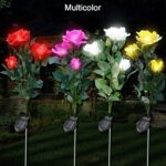 Garden Solar Outdoor Rose Lights Decorative Holiday Decoration (2 Pcs Set) - Full Detail by Nari Haat, Indian ethnic ...