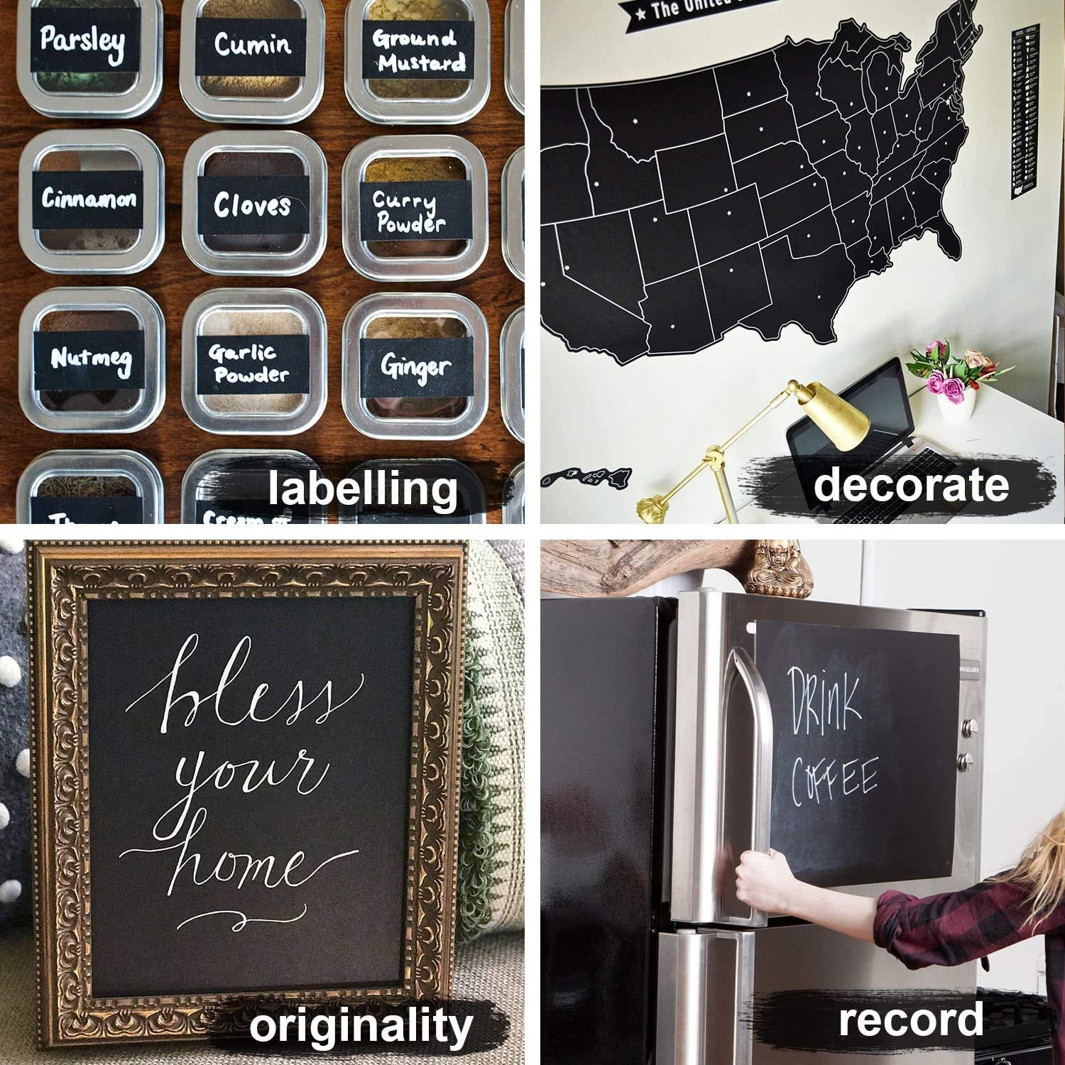 Erasable Chalkboard Wall Sticker