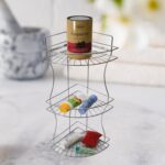 Multipurpose Stainless Steel Multi- 3 Tier Corner Storage Rack - Image 3