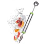 Multifunctional 2 1 Melon Baller - Stainless Steel Dig Scoop Fruit Carving Knife - Image 4