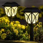 Solar Garden Lights LED Outdoor Stake Spotlight Fixture Garden Light (Pack of 2pc )