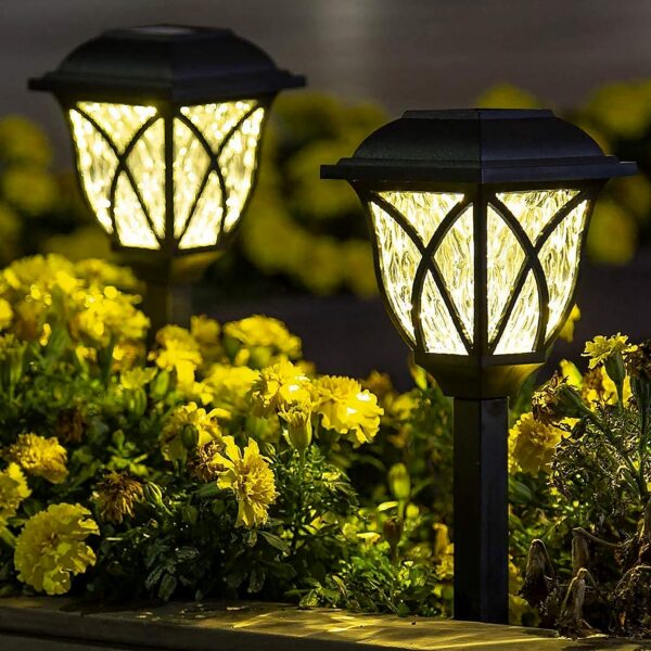 Solar Garden Lights LED Outdoor Stake Spotlight Fixture Garden Light (Pack of 2pc )