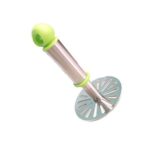 Ganesh Potato / Pav Bhaji Masher with Plastic Handle, Silver & Plastic - Back View by Nari Haat, Indian ethnic wear, ...