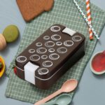 Food-grade 2-compartment airtight lunch box