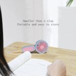 Mini Handheld Portable Rechargeable Fan Easy to Carry for Home Office Travel - Neckline Detail by Nari Haat, Indian e...
