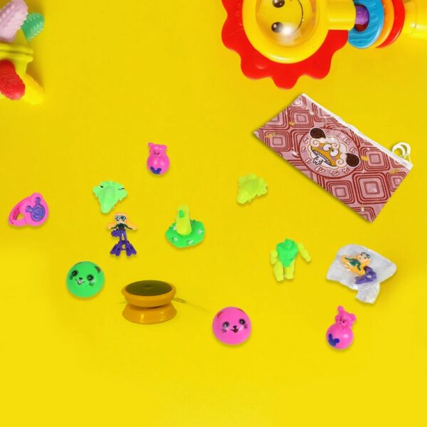 12pc Mix All New Toy And Plastic Pouch Mix All Types Playing Toy For Kids - Front View by Nari Haat, Indian ethnic we...