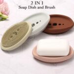 2 in 1 Silicone Cleaning Brush used in all kinds of bathroom purposes for cleaning - Neckline Detail by Nari Haat, In...