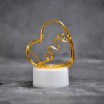 Set of 12 Multicolor Flameless Heart Candles for Decoration, Diwali - Closeup Embroidery by Nari Haat, Indian ethnic ...