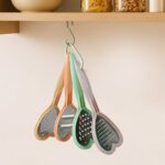 Heart Grater Set and Heart Grater Slicer Used for Grating and Slicing of Fruits, vegetables - Closeup Embroidery by N...