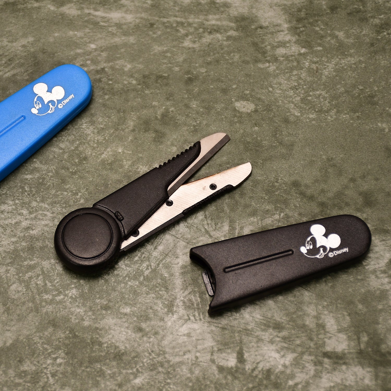 02_fa3ec13c-7b28-4357-857d-7969580b8640.jpg Mickey Mouse Scissors With Cover For Home Use ( Multi Color 1 pcs ) - Image 1