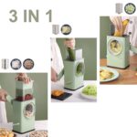 Vegetable Shredder Round Mandolin Slicer, Grater,  Salad Maker for Vegetable, Fruit - Closeup Embroidery by Nari Haat...