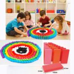DOMINO BLOCKS SET MULTICOLOR WOODEN TOY BUILDING INDOOR GAME TOY - Image 7