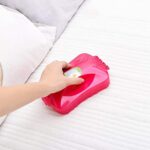 Plastic Handheld Carpet Roller Brush Cleaning with Dust Crumb Collector, Wet - Sleeve Design by Nari Haat, Indian eth...