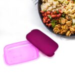 Unbreakable Leak-Proof BPA-Free Lunch Box with 2 Containers & Spoon - Neckline Detail by Nari Haat, Indian ethnic wea...