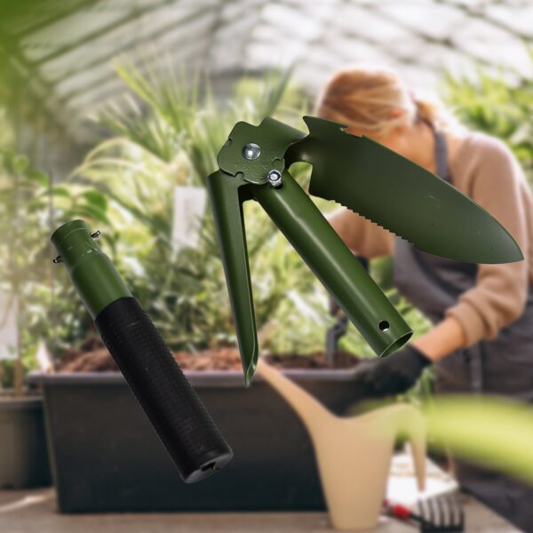 Portable Camping Hiking Garden Mini Folding Shovel with Case - Front View by Nari Haat, Indian ethnic wear, women clo...