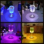 Crystal Table Lamp , Touch Control Atmosphere Nightstand Lamp With USB Charging Line - Full Detail by Nari Haat, Indi...