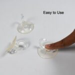 Transparent Rubber Vacuum Hangers for Bathroom, Kitchen, and Wall - Full Detail by Nari Haat, Indian ethnic wear, wom...