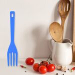 BENDABLE KIDS SILICONE HANDLE FORK | CHILDREN PLASTIC BABY FORK ( 1pc ) - Image 2