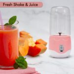 Portable Blender, Mini Handheld Blender with 4 Blades, Mixer for Fruit Shakes - Neckline Detail by Nari Haat, Indian ...