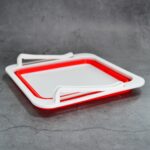 Refrigerator Folding Storage Box – Fridge Basket, Sliding Storage Racks & Tray - Fabric Detail by Nari Haat, Indian...