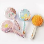 Hair Brush for Kids Detangling Anti-static Soft Massage for Braids Curly Straight - Fabric Detail by Nari Haat, India...