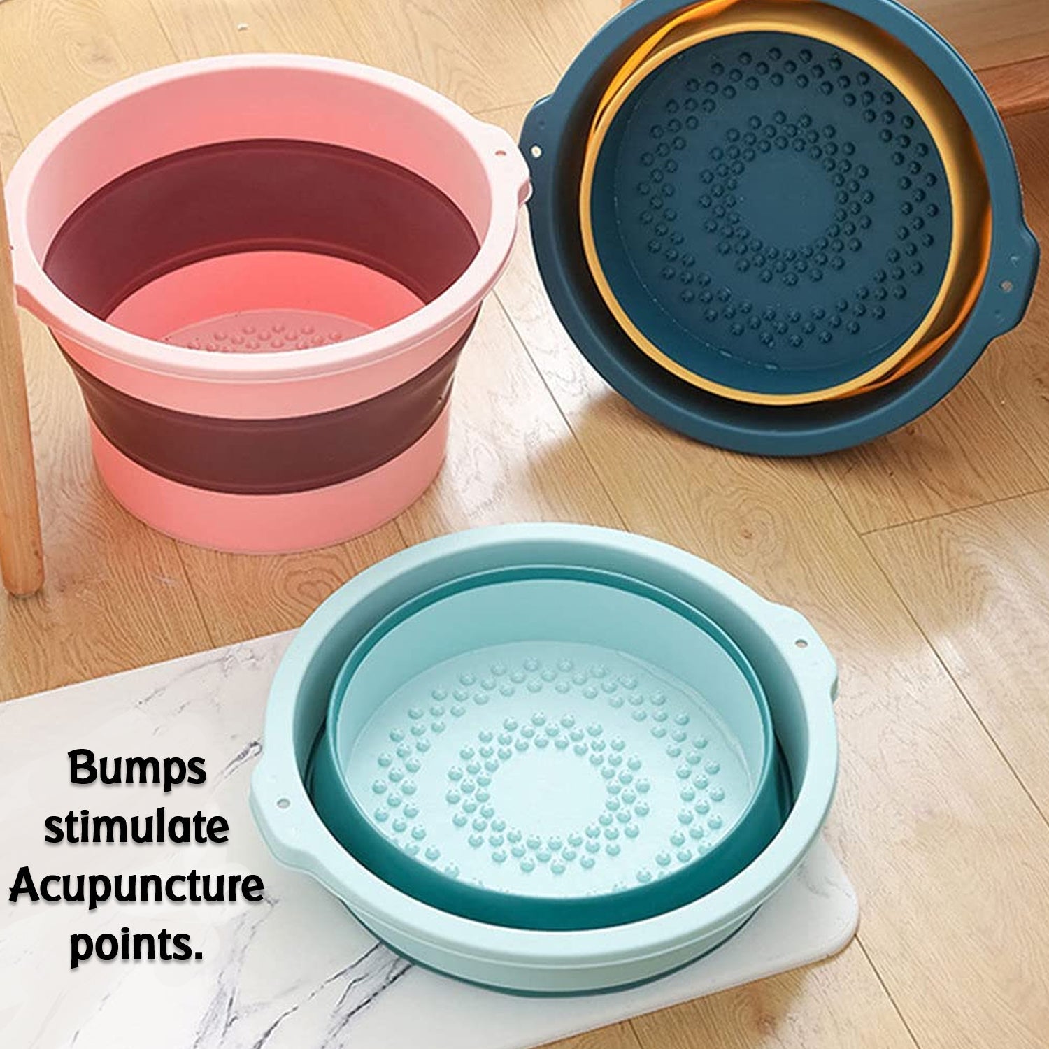 03_9efd3bd0-7a3f-4b03-abe2-0193ed6e587f.jpg Portable Collapsible Folding Tub with Hanging Hole – Multipurpose Use - Image 1