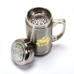 DOUBLE STAINLESS STEEL MUG BOTTLE FOR TRAVEL, HOME, OFFICE, SCHOOL 400ML, Tumbler - Back View by Nari Haat, Indian et...