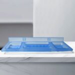 Pure Source India 4-in-1 Glass Soap Dish with Stand – Stylish Bathroom Ware - Sleeve Design by Nari Haat, Indian et...