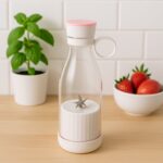 Blender Portable Juicer with 4 Blades 400 Ml Multicolor - Fabric Detail by Nari Haat, Indian ethnic wear, women cloth...