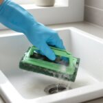 Tile cleaning multipurpose scrubber Brush with handle - Closeup Embroidery by Nari Haat, Indian ethnic wear, women cl...